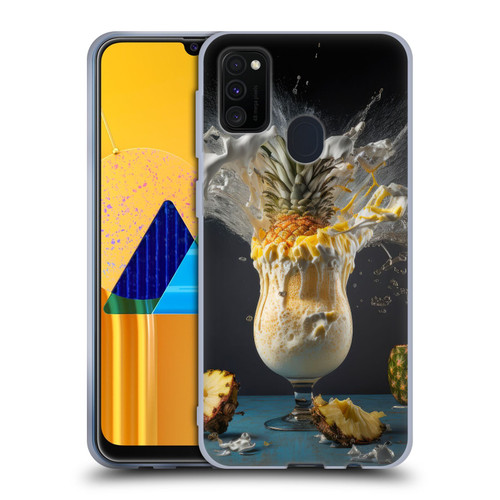 Spacescapes Cocktails Piña Colada Pop Soft Gel Case for Samsung Galaxy M30s (2019)/M21 (2020)