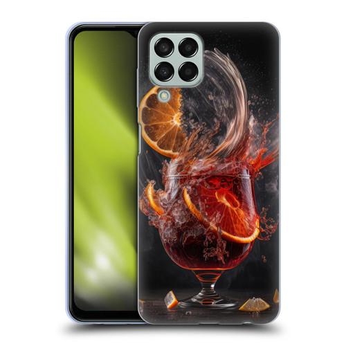Spacescapes Cocktails Gin Explosion, Negroni Soft Gel Case for Samsung Galaxy M33 (2022)