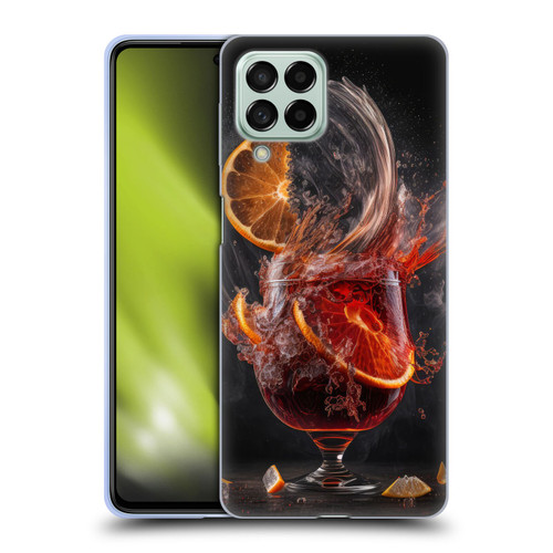 Spacescapes Cocktails Gin Explosion, Negroni Soft Gel Case for Samsung Galaxy M53 (2022)