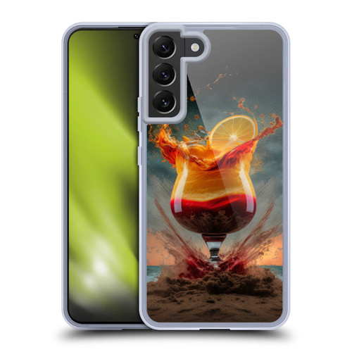 Spacescapes Cocktails Summer On The Beach Soft Gel Case for Samsung Galaxy S22+ 5G