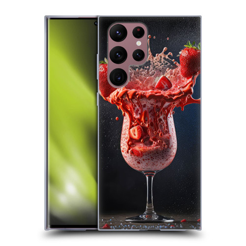 Spacescapes Cocktails Strawberry Infusion Daiquiri Soft Gel Case for Samsung Galaxy S22 Ultra 5G