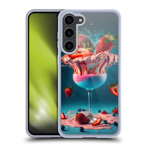 Spacescapes Cocktails Frozen Strawberry Daiquiri Soft Gel Case for Samsung Galaxy S23+ 5G