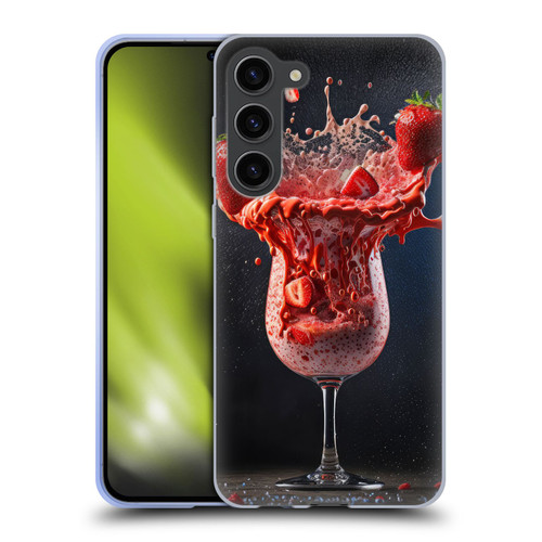 Spacescapes Cocktails Strawberry Infusion Daiquiri Soft Gel Case for Samsung Galaxy S23+ 5G