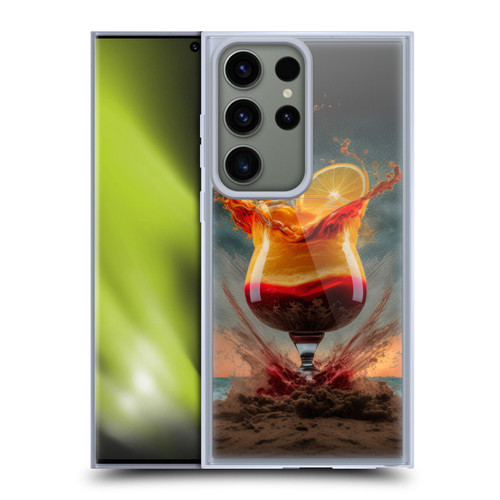 Spacescapes Cocktails Summer On The Beach Soft Gel Case for Samsung Galaxy S23 Ultra 5G