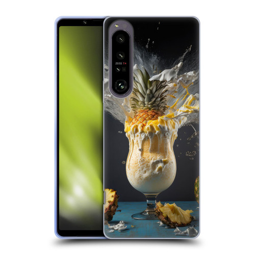 Spacescapes Cocktails Piña Colada Pop Soft Gel Case for Sony Xperia 1 IV