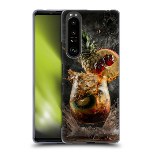 Spacescapes Cocktails Exploding Mai Tai Soft Gel Case for Sony Xperia 1 III
