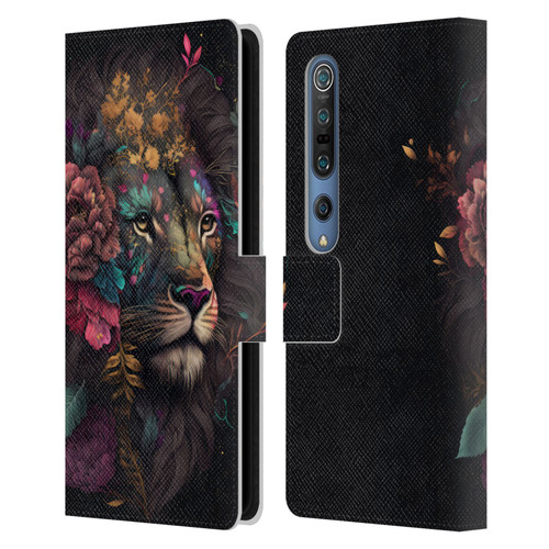 Spacescapes Floral Lions Ethereal Petals Leather Book Wallet Case Cover For Xiaomi Mi 10 5G / Mi 10 Pro 5G