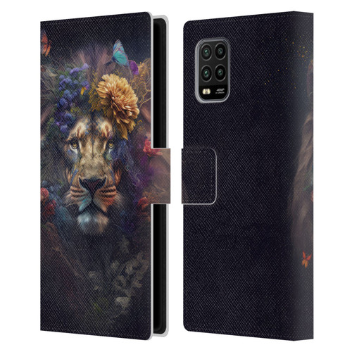 Spacescapes Floral Lions Flowering Pride Leather Book Wallet Case Cover For Xiaomi Mi 10 Lite 5G