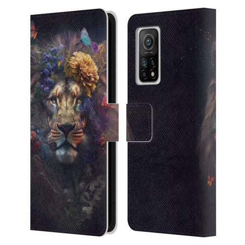 Spacescapes Floral Lions Flowering Pride Leather Book Wallet Case Cover For Xiaomi Mi 10T 5G