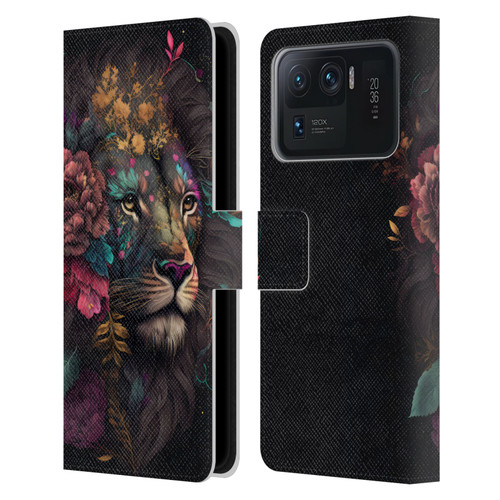 Spacescapes Floral Lions Ethereal Petals Leather Book Wallet Case Cover For Xiaomi Mi 11 Ultra