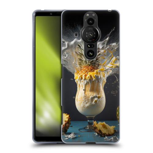 Spacescapes Cocktails Piña Colada Pop Soft Gel Case for Sony Xperia Pro-I