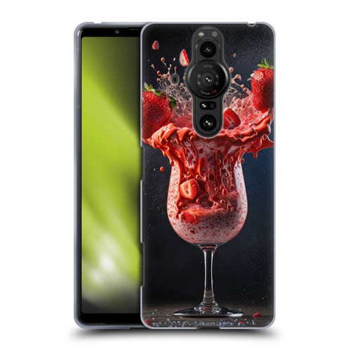 Spacescapes Cocktails Strawberry Infusion Daiquiri Soft Gel Case for Sony Xperia Pro-I
