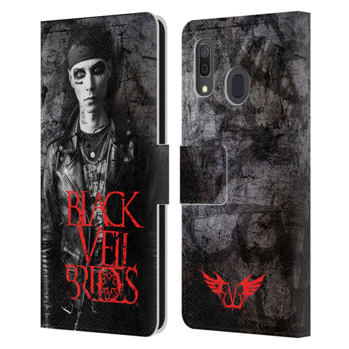 Black Veil Brides Band Members Andy Leather Book Wallet Case Cover For Samsung Galaxy A33 5G (2022)