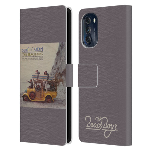 The Beach Boys Album Cover Art Surfin Safari Leather Book Wallet Case Cover For Motorola Moto G (2022)