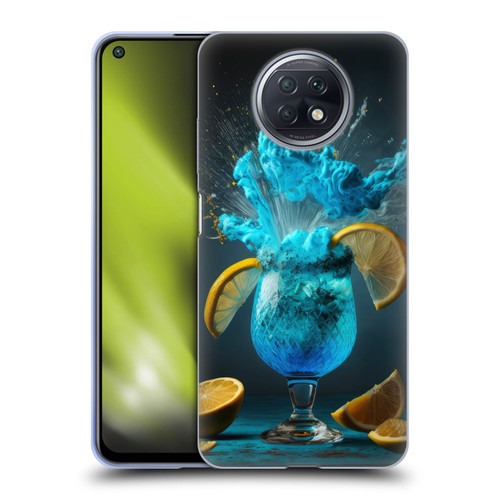Spacescapes Cocktails Blue Lagoon Explosion Soft Gel Case for Xiaomi Redmi Note 9T 5G