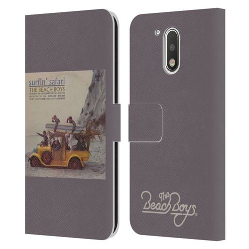 The Beach Boys Album Cover Art Surfin Safari Leather Book Wallet Case Cover For Motorola Moto G41