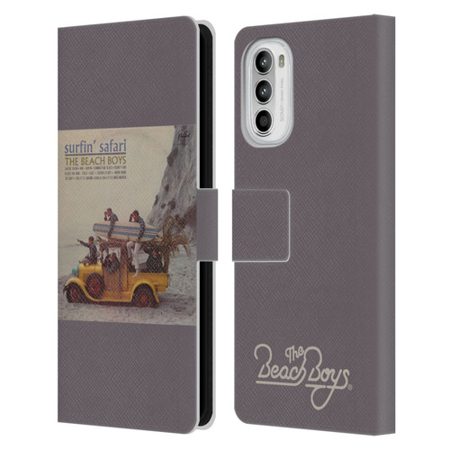 The Beach Boys Album Cover Art Surfin Safari Leather Book Wallet Case Cover For Motorola Moto G52