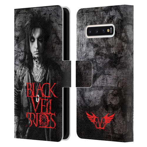 Black Veil Brides Band Members Jake Leather Book Wallet Case Cover For Samsung Galaxy S10