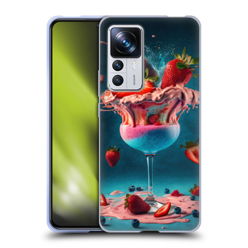 Spacescapes Cocktails Frozen Strawberry Daiquiri Soft Gel Case for Xiaomi 12T Pro