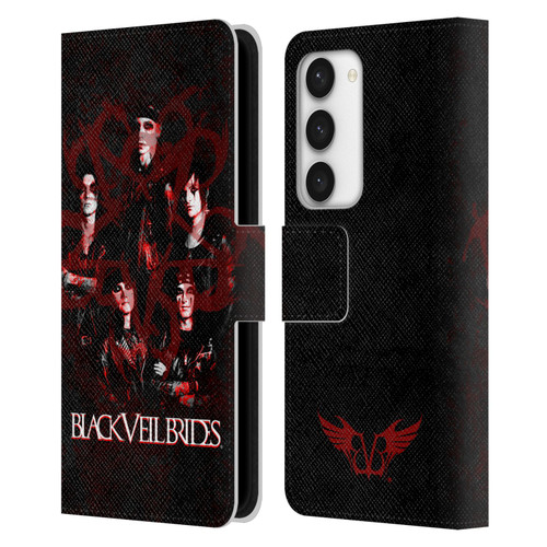 Black Veil Brides Band Members Group Leather Book Wallet Case Cover For Samsung Galaxy S23 5G