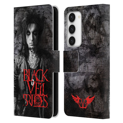Black Veil Brides Band Members Jake Leather Book Wallet Case Cover For Samsung Galaxy S23 5G