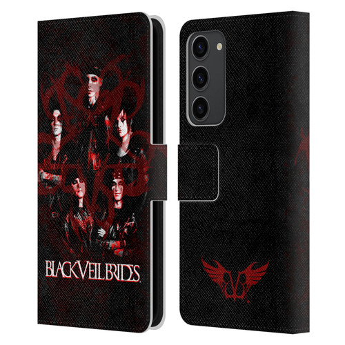 Black Veil Brides Band Members Group Leather Book Wallet Case Cover For Samsung Galaxy S23+ 5G