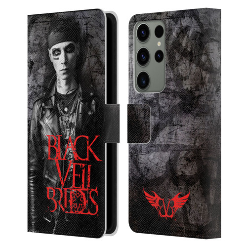 Black Veil Brides Band Members Andy Leather Book Wallet Case Cover For Samsung Galaxy S23 Ultra 5G