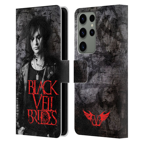 Black Veil Brides Band Members Jinxx Leather Book Wallet Case Cover For Samsung Galaxy S23 Ultra 5G