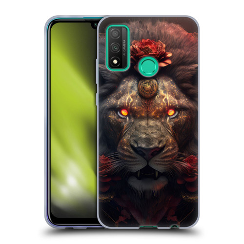 Spacescapes Floral Lions Crimson Pride Soft Gel Case for Huawei P Smart (2020)