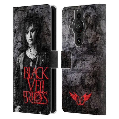 Black Veil Brides Band Members Jinxx Leather Book Wallet Case Cover For Sony Xperia Pro-I
