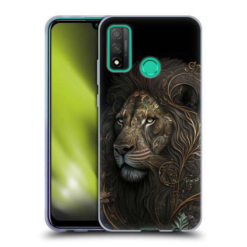 Spacescapes Floral Lions Golden Bloom Soft Gel Case for Huawei P Smart (2020)