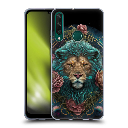 Spacescapes Floral Lions Aqua Mane Soft Gel Case for Huawei Y6p