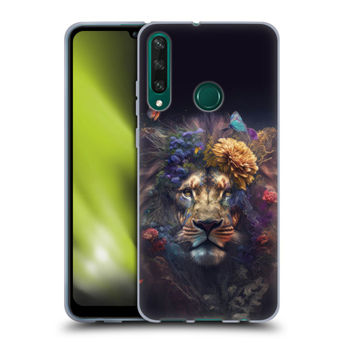 Spacescapes Floral Lions Flowering Pride Soft Gel Case for Huawei Y6p
