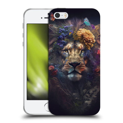 Spacescapes Floral Lions Flowering Pride Soft Gel Case for Apple iPhone 5 / 5s / iPhone SE 2016