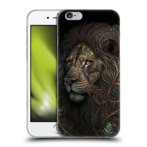 Spacescapes Floral Lions Golden Bloom Soft Gel Case for Apple iPhone 6 / iPhone 6s