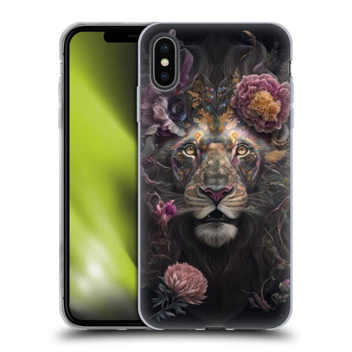 Spacescapes Floral Lions Pride Soft Gel Case for Apple iPhone XS Max