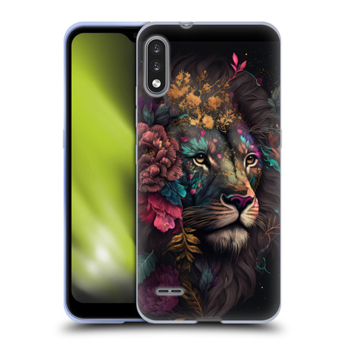 Spacescapes Floral Lions Ethereal Petals Soft Gel Case for LG K22