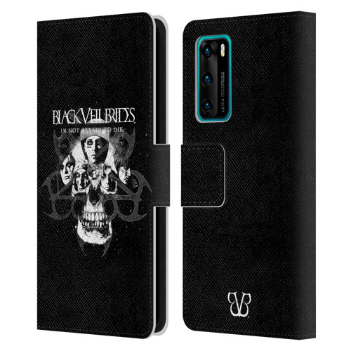 Black Veil Brides Band Art Skull Faces Leather Book Wallet Case Cover For Huawei P40 5G