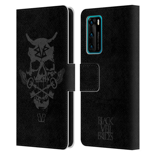 Black Veil Brides Band Art Skull Keys Leather Book Wallet Case Cover For Huawei P40 5G