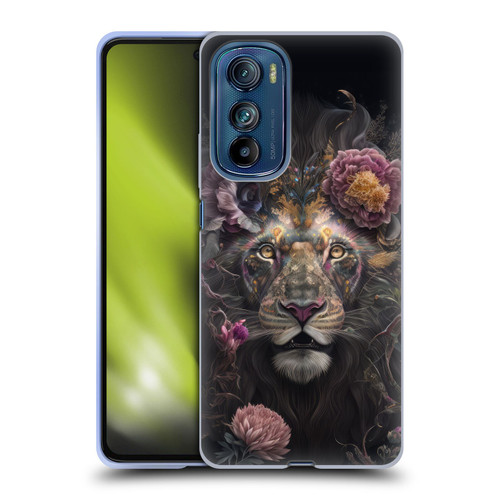 Spacescapes Floral Lions Pride Soft Gel Case for Motorola Edge 30