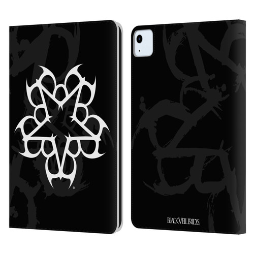 Black Veil Brides Band Art Logo Leather Book Wallet Case Cover For Apple iPad Air 11 2020/2022/2024