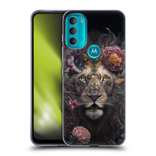Spacescapes Floral Lions Pride Soft Gel Case for Motorola Moto G71 5G