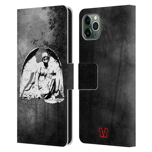 Black Veil Brides Band Art Angel Leather Book Wallet Case Cover For Apple iPhone 11 Pro Max