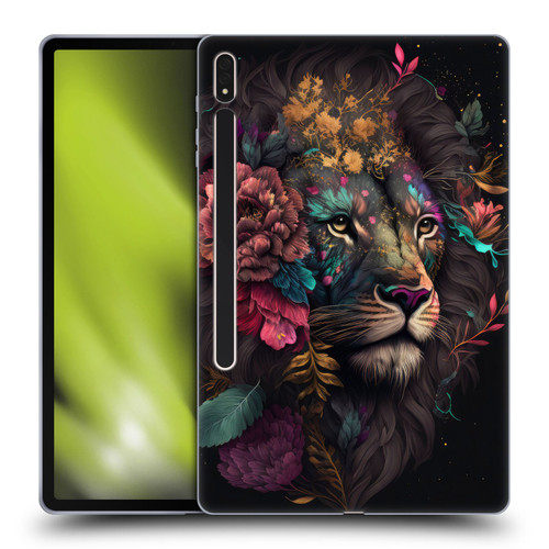 Spacescapes Floral Lions Ethereal Petals Soft Gel Case for Samsung Galaxy Tab S8 Plus