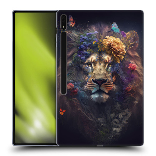Spacescapes Floral Lions Flowering Pride Soft Gel Case for Samsung Galaxy Tab S8 Ultra