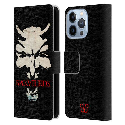 Black Veil Brides Band Art Devil Art Leather Book Wallet Case Cover For Apple iPhone 13 Pro