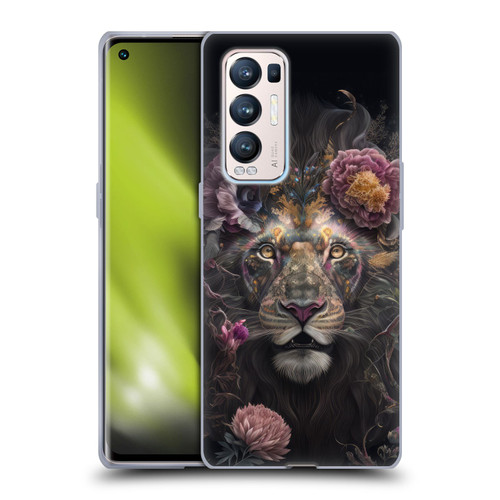 Spacescapes Floral Lions Pride Soft Gel Case for OPPO Find X3 Neo / Reno5 Pro+ 5G