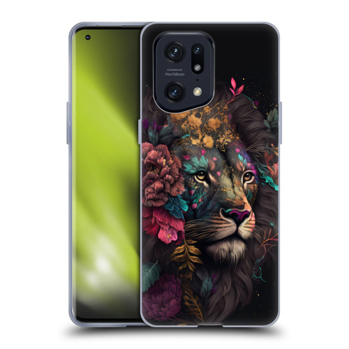 Spacescapes Floral Lions Ethereal Petals Soft Gel Case for OPPO Find X5 Pro