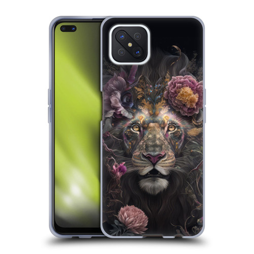 Spacescapes Floral Lions Pride Soft Gel Case for OPPO Reno4 Z 5G