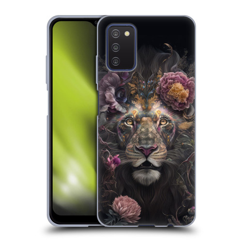 Spacescapes Floral Lions Pride Soft Gel Case for Samsung Galaxy A03s (2021)